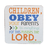 C&F Wooden Quote Magnet - Children Obey Your Parents
